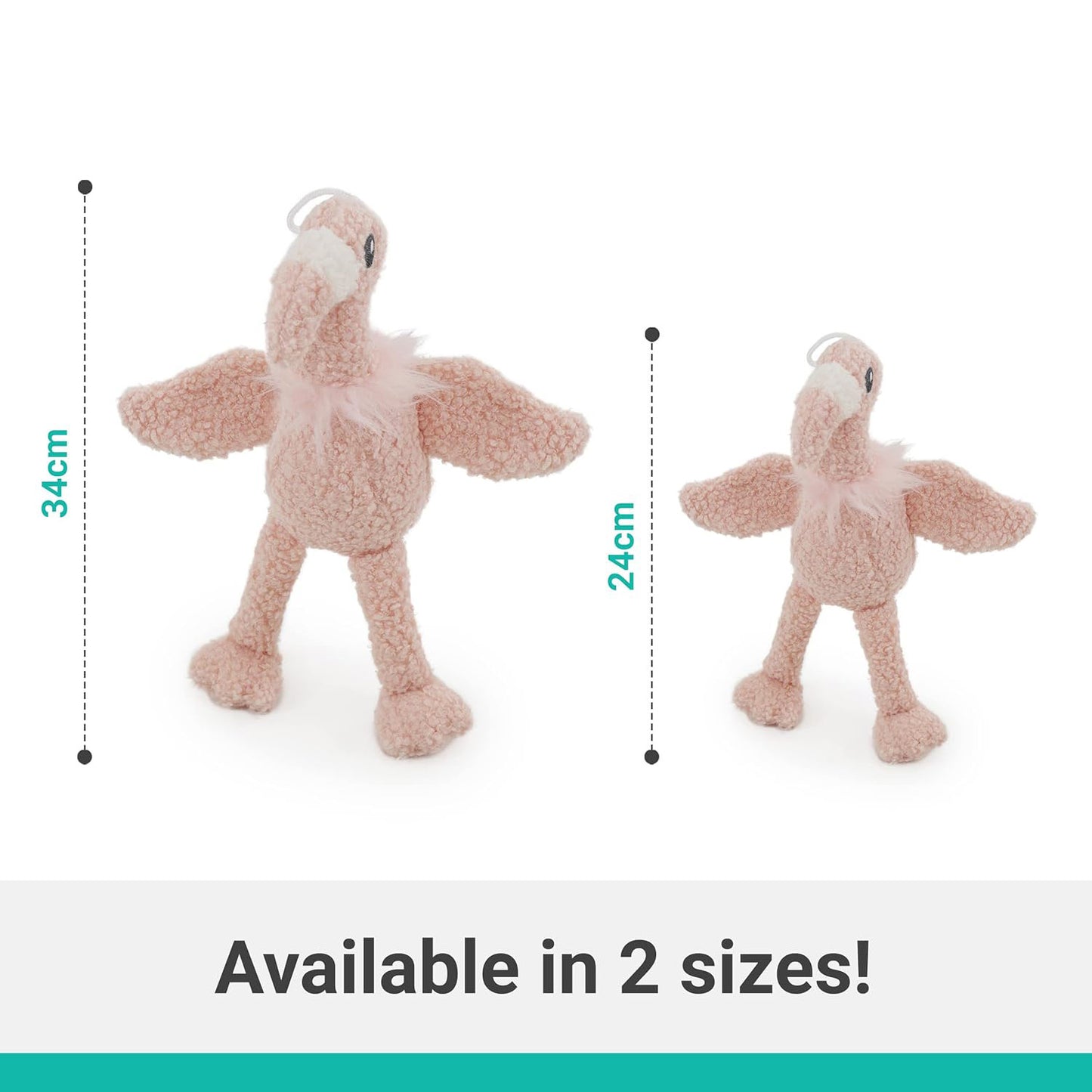 Rosewood Tufflove Flamingo Dog Toy - Medium