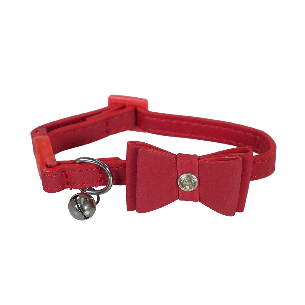 Rosewood Catwalk Collection Bow Tie Red Cat Collar