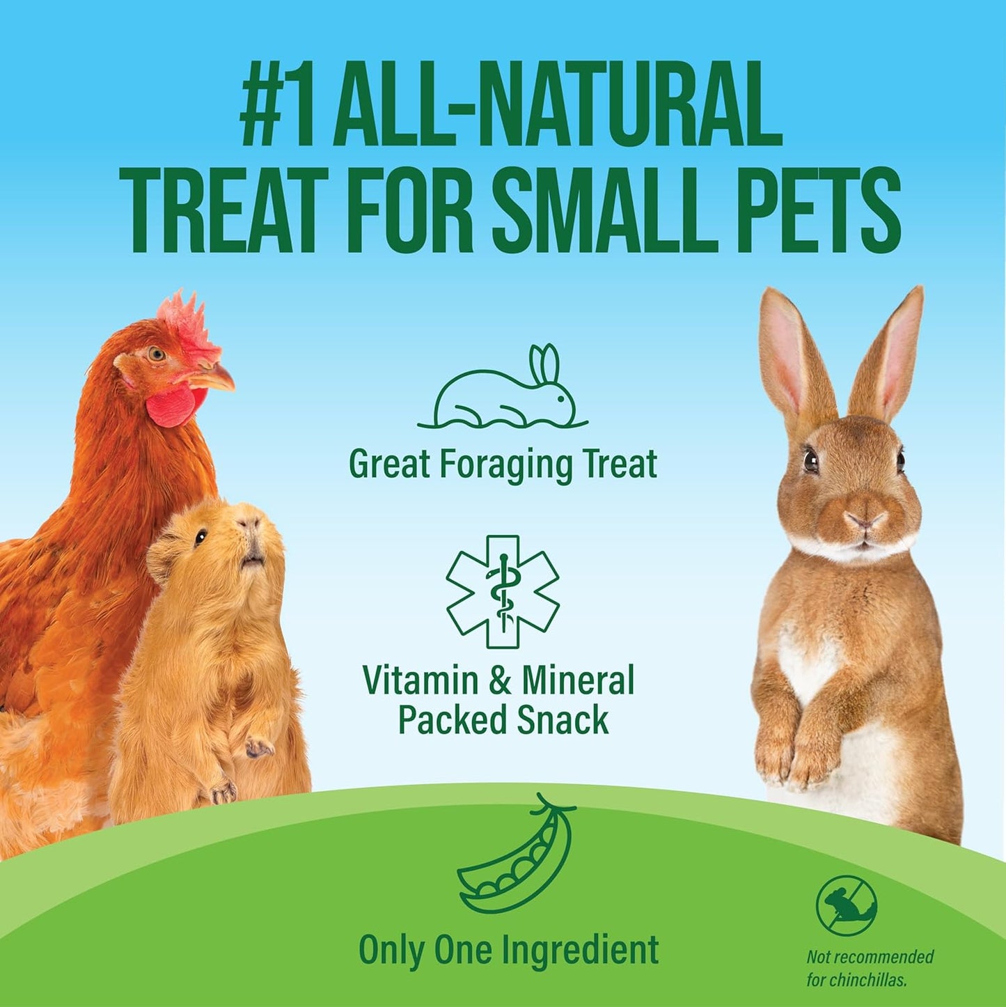 Small Pet Select Pea Flake Treats - 1kg