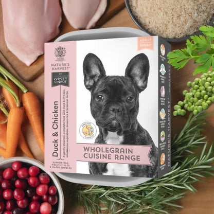Natures Harvest Adult Wet Dog Food - Duck, Chicken & Brown Rice - 10x395g Trays