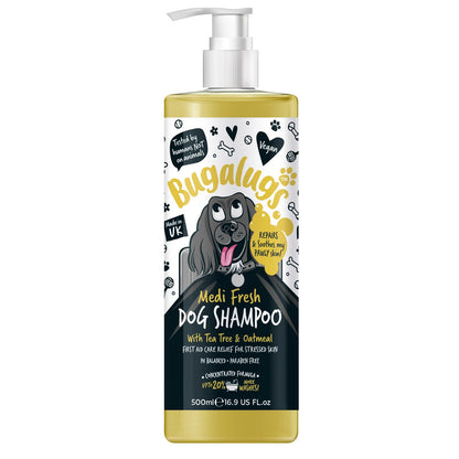 Bugalugs Medi Fresh Tea Tree & Oatmeal Shampoo for Dogs - 250ml
