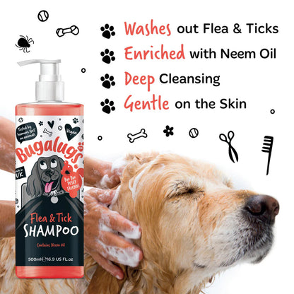 Bugalugs Flea & Tick Shampoo for Dogs - 250ml