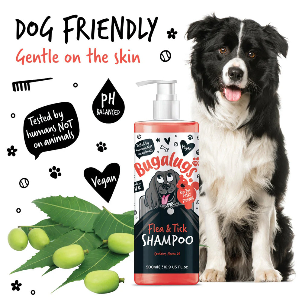 Bugalugs Flea & Tick Shampoo for Dogs - 250ml