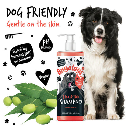 Bugalugs Flea & Tick Shampoo for Dogs - 250ml