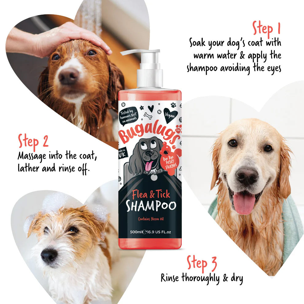 Bugalugs Flea & Tick Shampoo for Dogs - 250ml