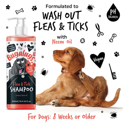 Bugalugs Flea & Tick Shampoo for Dogs - 250ml