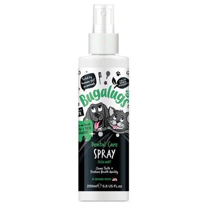 Bugalugs Dental Care Spray Fresh Mint for Dogs & Cats - 200ml