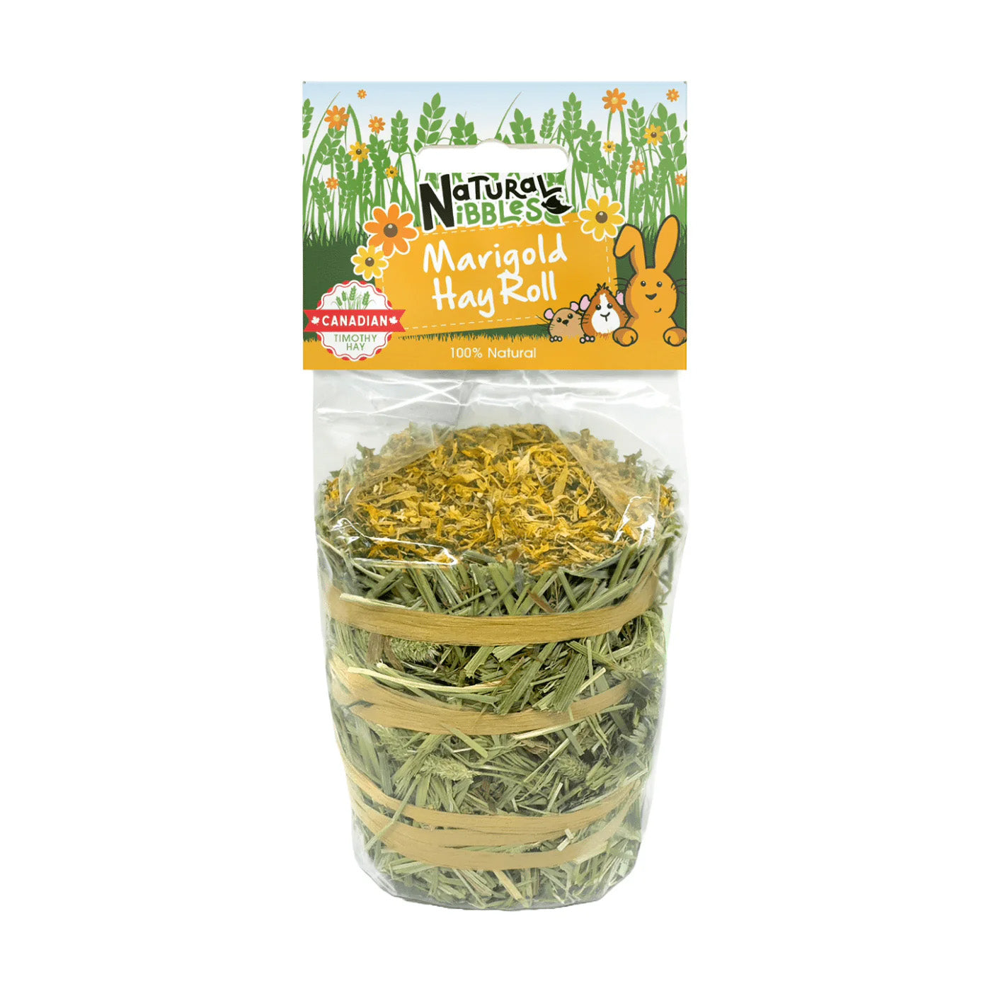 Natural Nibbles Marigold Timothy Hay Roll - 100g