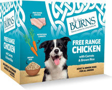 Burns Free Range Chicken Bumper Box Wet Dog Food - 24x395g Trays