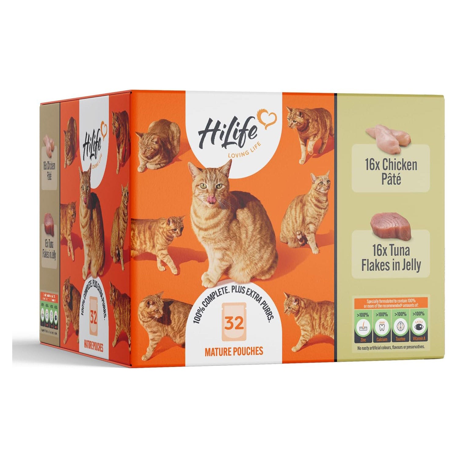 HiLife Hilife Pate Chicken Tuna Senior Wet Cat Food pet food packaging