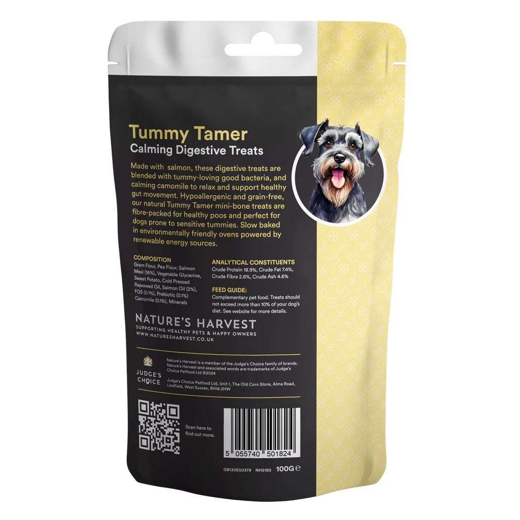 Natures Harvest Calming Digestive Tummy Tamer Dog Treats - 100g