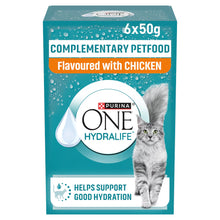 PURINA ONE® HYDRALIFE with Chicken Adult Wet Cat Food - 6x50g Pouches