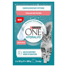 PURINA ONE® HYDRALIFE with Salmon Adult Wet Cat Food - 6x50g Pouches