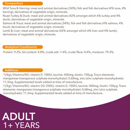 Iams Adult Wet Cat Food in Jelly - Land & Sea Collection - 12x85g Pouches