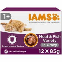 Iams Adult Wet Cat Food in Gravy - Land & Sea Collection - 12x85g Pouches