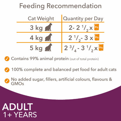 Iams Adult Wet Cat Food in Gravy - Land & Sea Collection - 48x85g Pouches