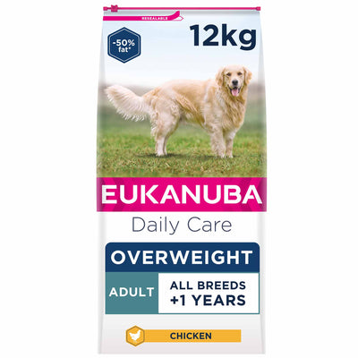 Eukanuba Eukanuba Overweight Sterilised Chicken Adult pet food packaging