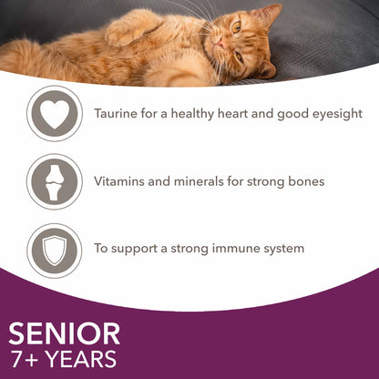 Iams Senior Wet Cat Food in Gravy - Land & Sea Collection - 12x85g Pouches