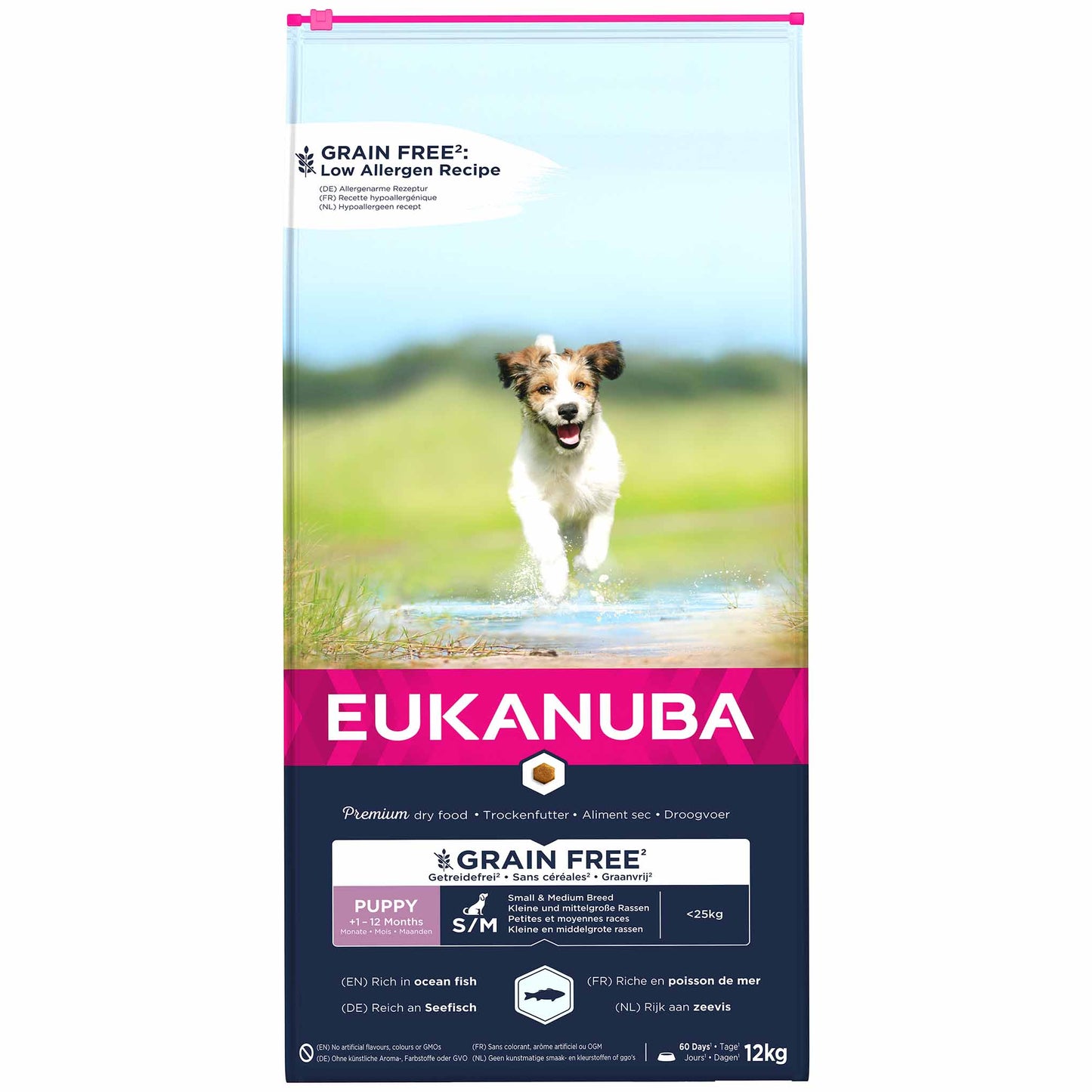 Eukanuba Grain Free Small/Medium Breed Puppy&Junior Dry Dog Food - Ocean Fish