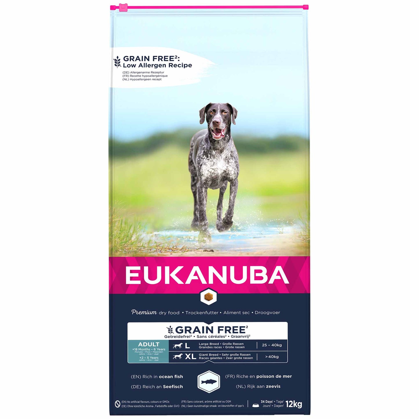 Eukanuba Grain Free Large Breed Adult Dry Dog Food - Ocean Fish