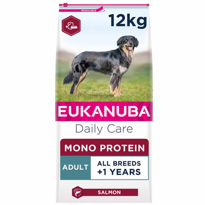 Eukanuba Eukanuba Mono Protein Salmon Adult Dry Dog pet food packaging