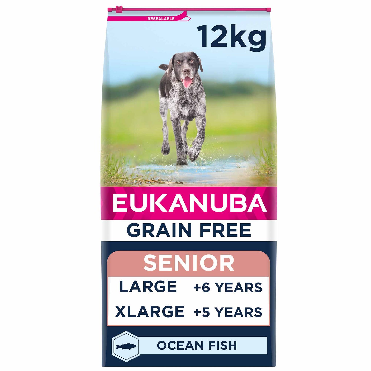 Eukanuba Grain Free Large Breed Senior Dry Dog Food - Ocean Fish