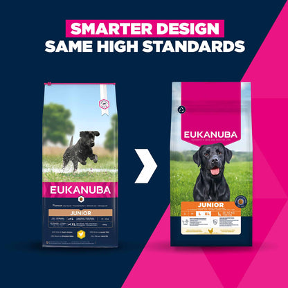 Eukanuba Large Breed Junior Dry Dog Food - Chicken