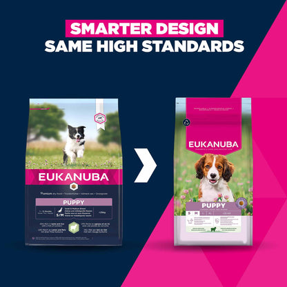 Eukanuba Small/Medium Breed Puppy Dry Dog Food - Lamb & Rice