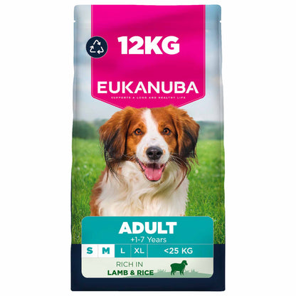 Eukanuba Small/Medium Breed Adult Dry Dog Food - Lamb & Rice