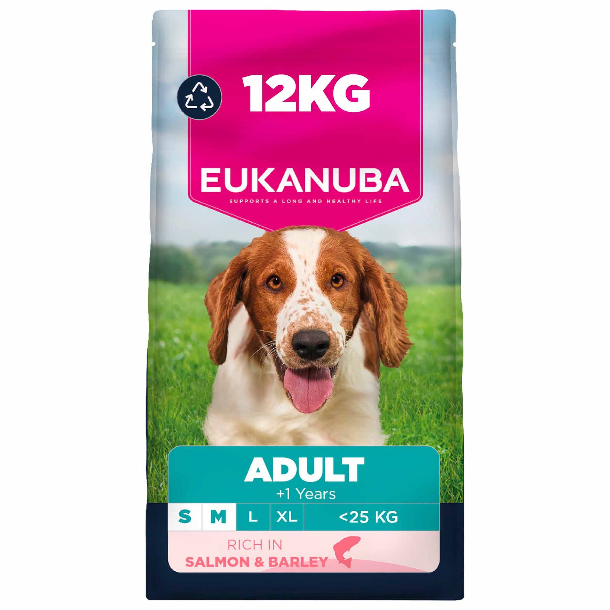 Eukanuba Eukanuba Small Salmon Adult Dry Dog Food pet food packaging