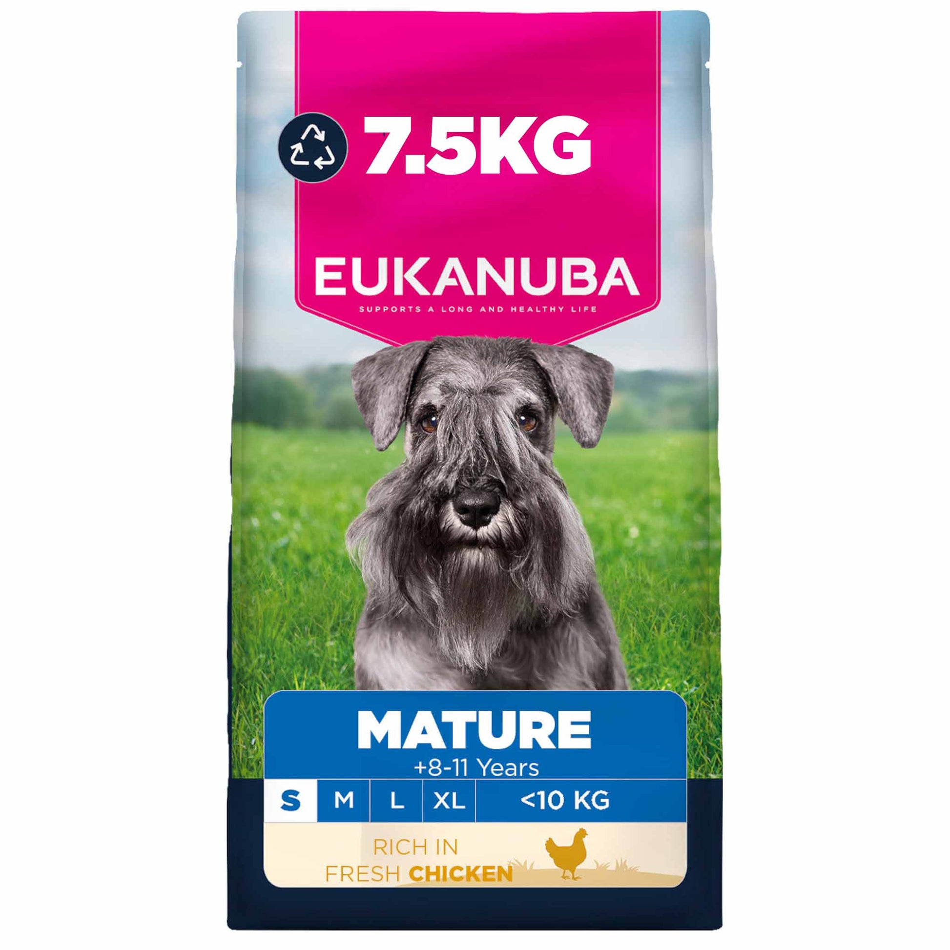Eukanuba Eukanuba Life Small Chicken Senior Dry Dog Food pet food packaging