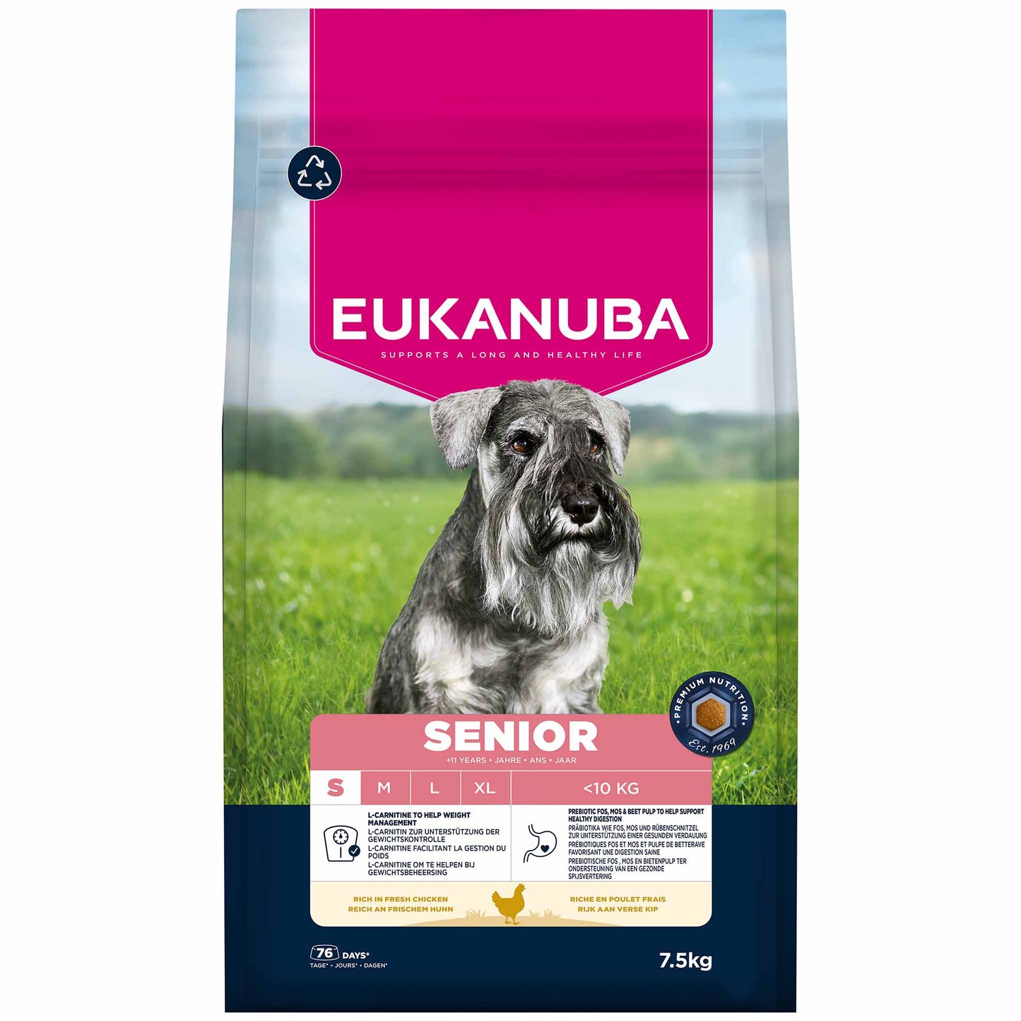 Eukanuba Small Breed Senior Dry Dog Food - Chicken