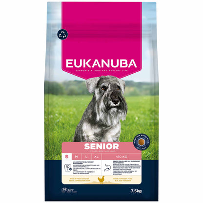 Eukanuba Small Breed Senior Dry Dog Food - Chicken