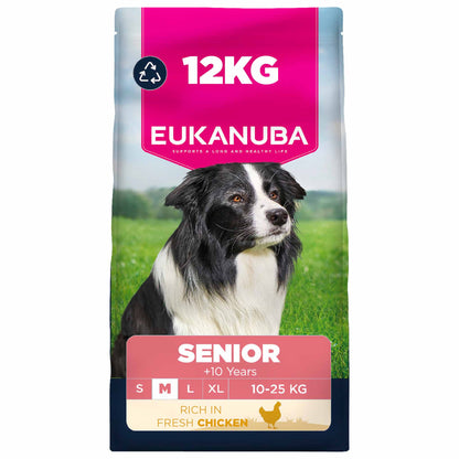 Eukanuba Medium Breed Senior Dry Dog Food - Chicken