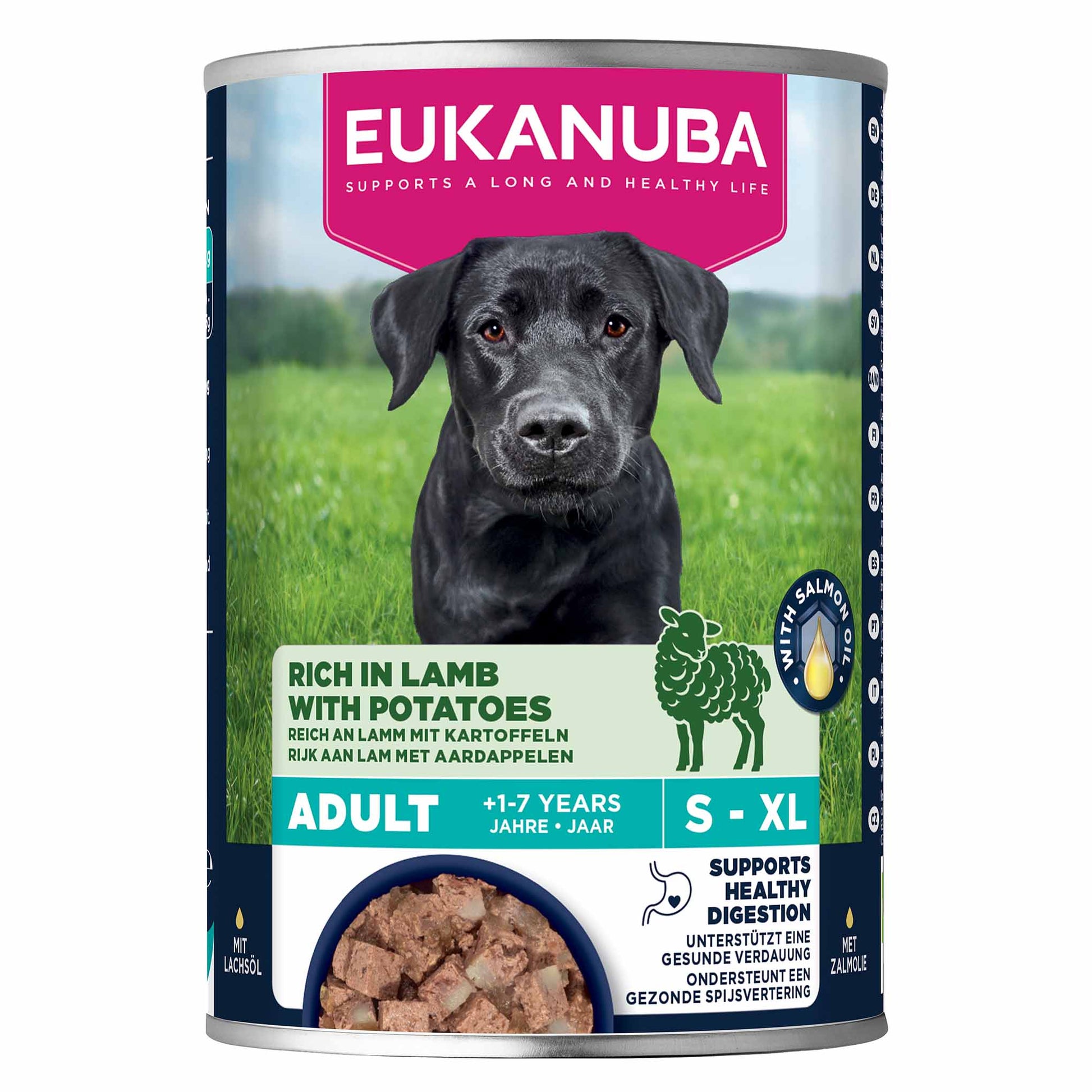 Eukanuba Eukanuba Life Care Chicken Lamb Salmon Adult Wet Dog Food pet food packaging