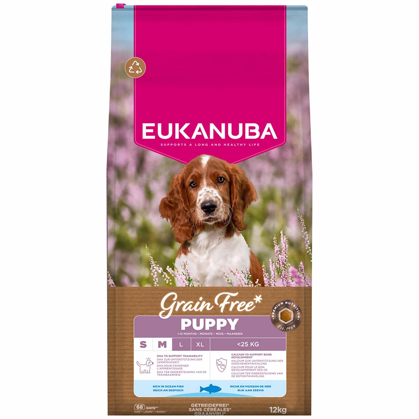Eukanuba Grain Free Small/Medium Breed Puppy&Junior Dry Dog Food - Ocean Fish