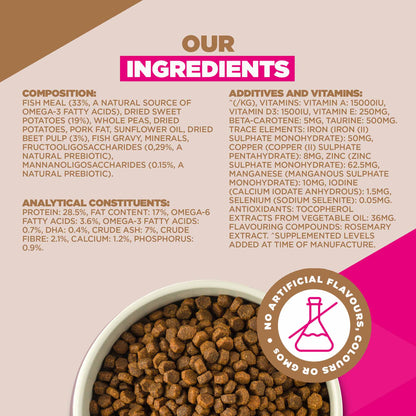 Eukanuba Grain Free Small/Medium Breed Puppy&Junior Dry Dog Food - Ocean Fish