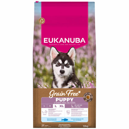Eukanuba Grain Free Large Breed Puppy&Junior Dry Dog Food - Ocean Fish