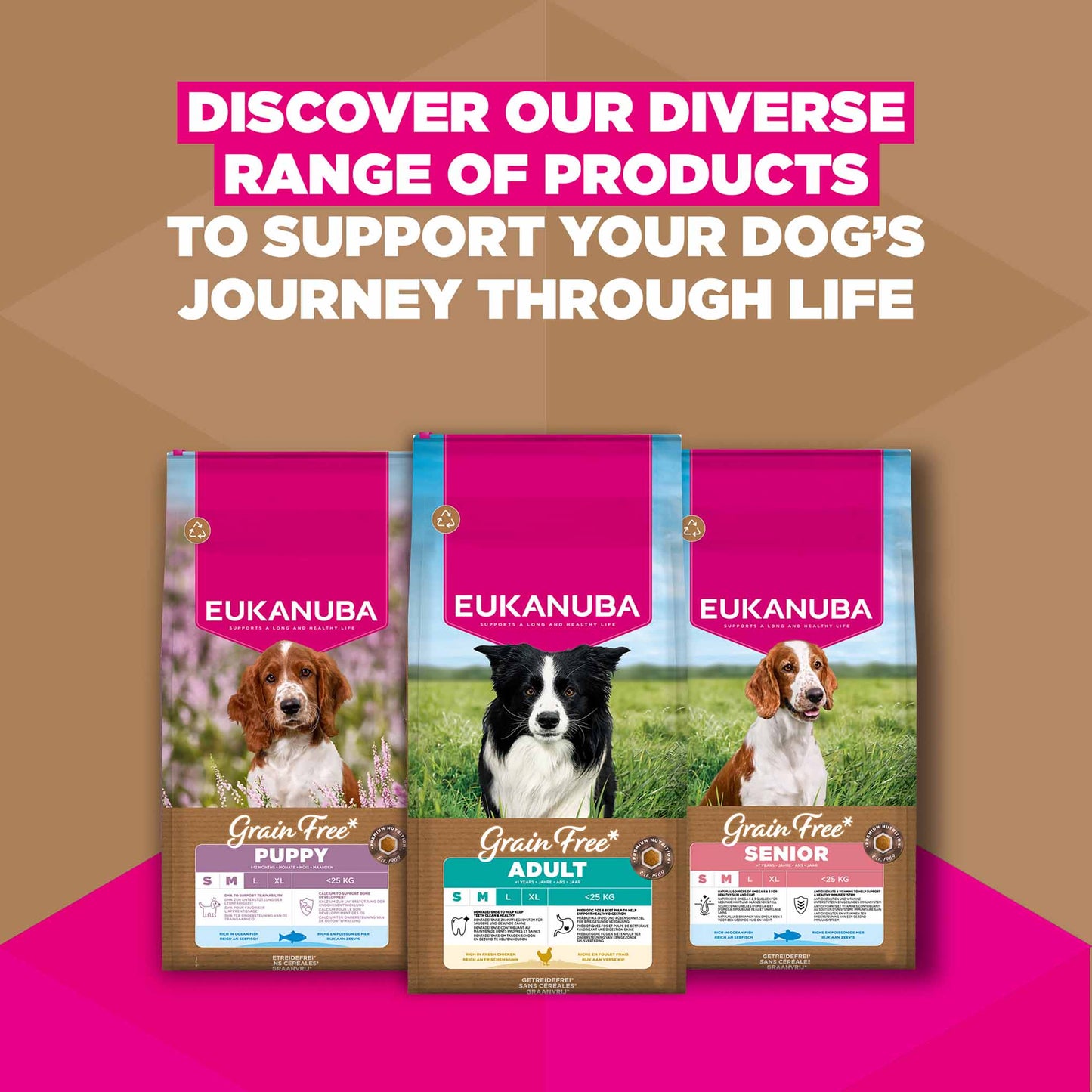 Eukanuba Grain Free Small/Medium Breed Adult Dry Dog Food - Chicken