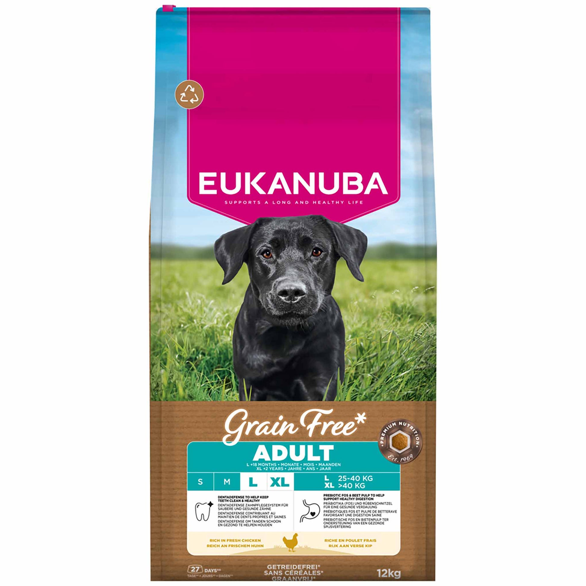 Eukanuba Eukanuba Chicken Turkey Adult Dry Dog Food pet food packaging