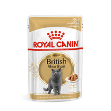 ROYAL CANIN Feline Breed Nutrition British Shorthair Adult Wet Cat Food In Gravy - 12 x 85g Pouch