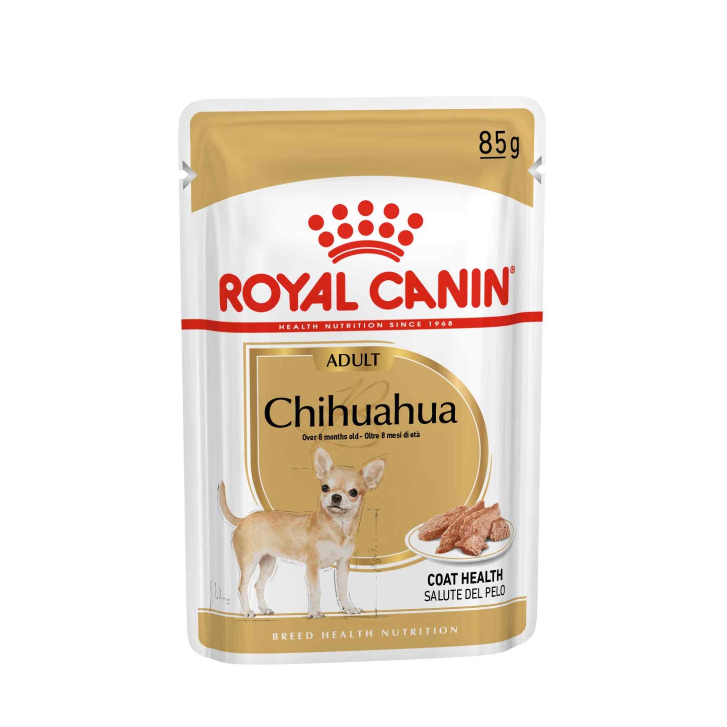 Royal Canin Breed Health Nutrition Chihuahua Adult Wet Dog Food -12x85g Pouches
