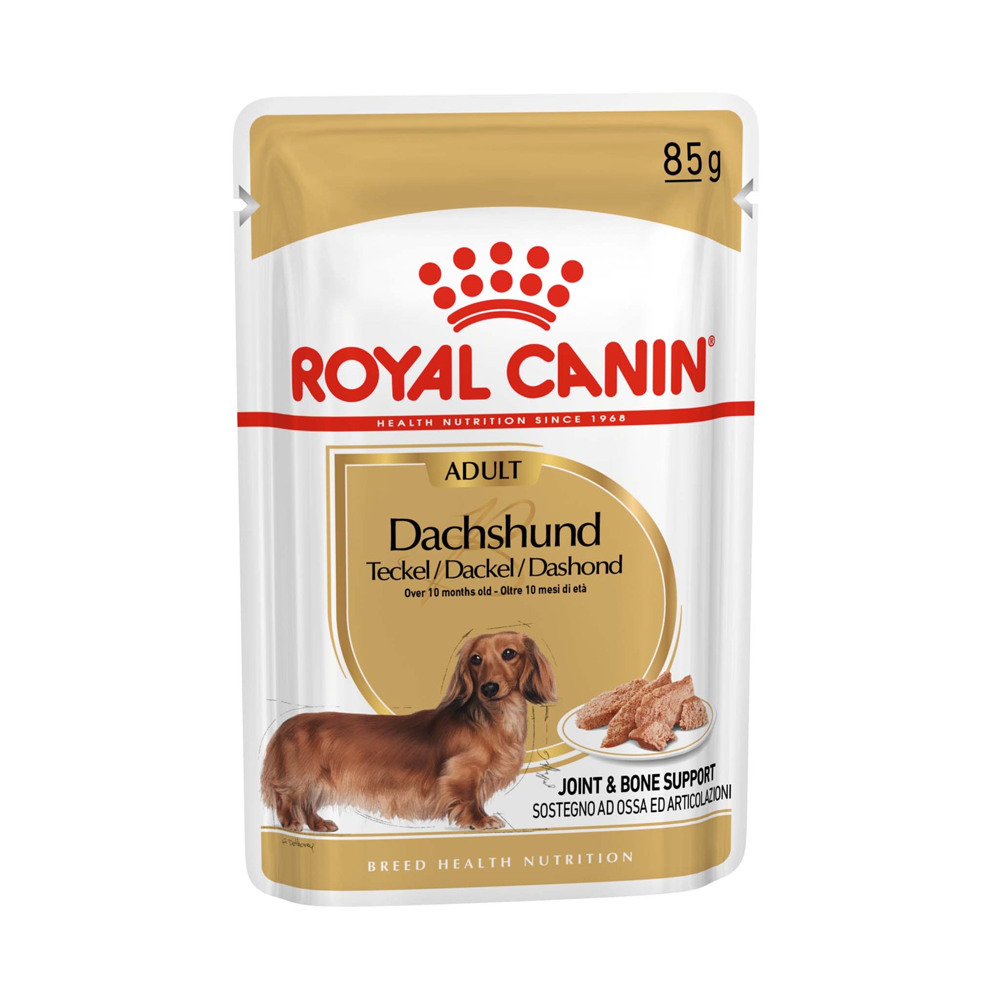 Royal Canin Royal Canin Health Dachshund Adult Wet Dog Food pet food packaging