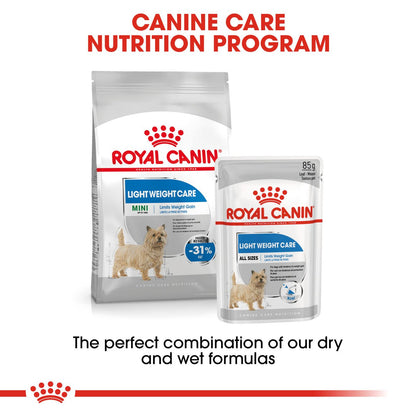 Royal Canin Light Weight Care Adult Wet Dog Food in Loaf - 12x85g Pouches