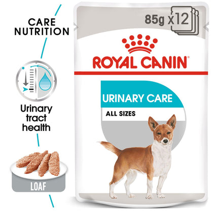 Royal Canin Urinary Canine Care Adult Wet Dog Food in Loaf - 12x85g Pouches