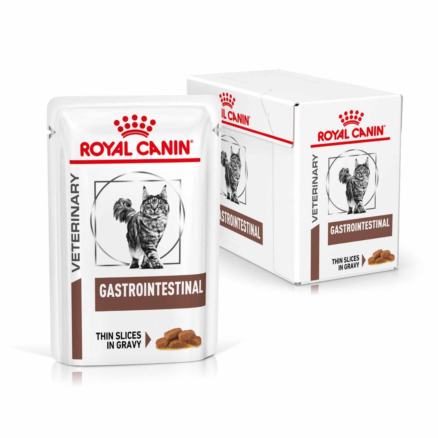 Royal Canin Veterinary Health Gastrointestinal Adult Wet Cat Food in Gravy - 12x85g Pouches
