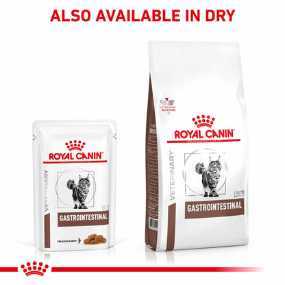 Royal Canin Veterinary Health Gastrointestinal Adult Wet Cat Food in Gravy - 12x85g Pouches