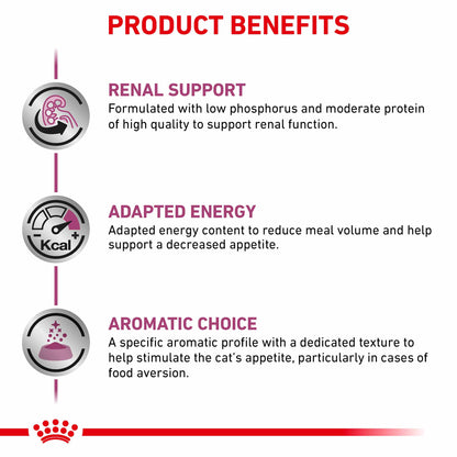 Royal Canin Veterinary Health Nutrition Renal Adult Wet Cat Food In Gravy - Fish - 48x85g Pouches