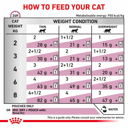 Royal Canin Veterinary Health Nutrition Renal Adult Wet Cat Food In Gravy - Fish - 48x85g Pouches