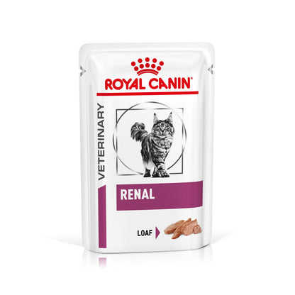 ROYAL CANIN Veterinary Renal Adult Wet Cat Food - 48x85g Pouches
